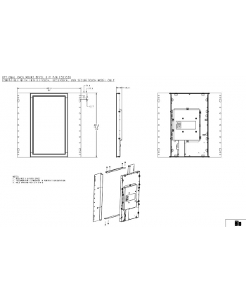 Elo Touch 2094L Rack-Mount Bezel Kit