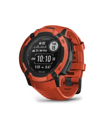 Zegarek sportowy Garmin Instinct 2X SOLAR Czerwony nr 1