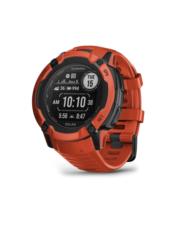 Zegarek sportowy Garmin Instinct 2X SOLAR Czerwony główny