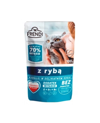 FRENDI Kawałki w sosie z rybą - mokra karma dla kota - 100 g nr 1