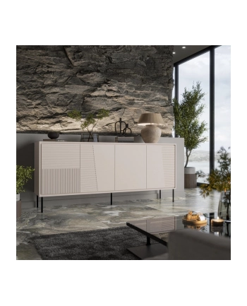 cama meble Komoda 4D ABI 200x45x88 kaszmir mat nr 1