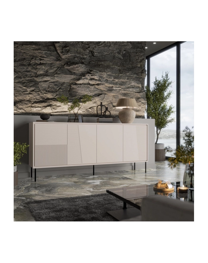 cama meble Komoda 4D ABI 200x45x88 kaszmir mat główny