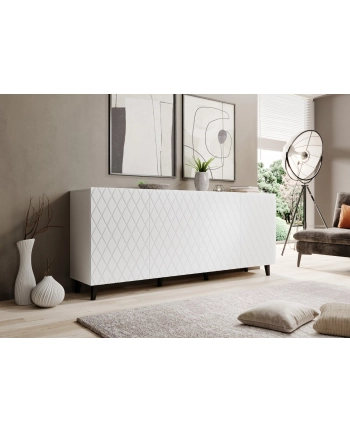 cama meble Komoda ASTI 200x42x82 biały mat nr 1