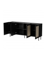cama meble Komoda JUTA 4D 202x39,5x85 czarny + linol calabria - nr 2