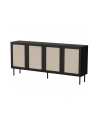 cama meble Komoda JUTA 4D 202x39,5x85 czarny + linol calabria - nr 5
