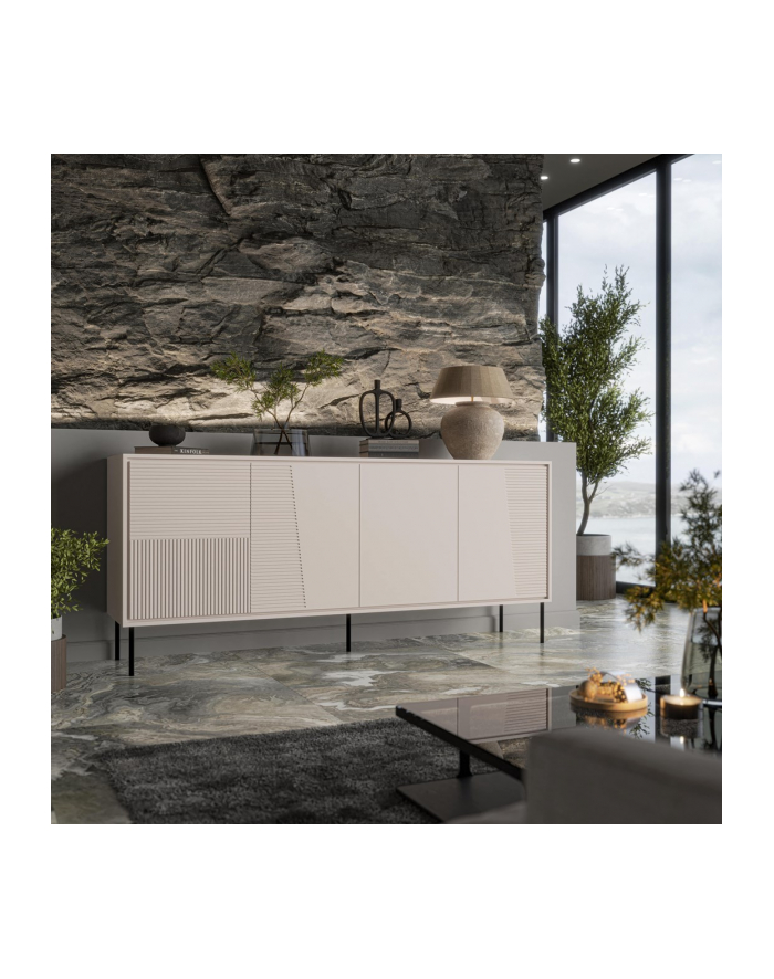 cama meble Komoda 4D ABI 200x45x88 kaszmir mat główny