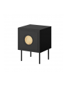 cama meble Szafka nocna 2szt PALAZZO 44,5x40x59 czarny + dąb craft - nr 5