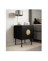 cama meble Szafka nocna 2szt PALAZZO 44,5x40x59 czarny + dąb craft - nr 7