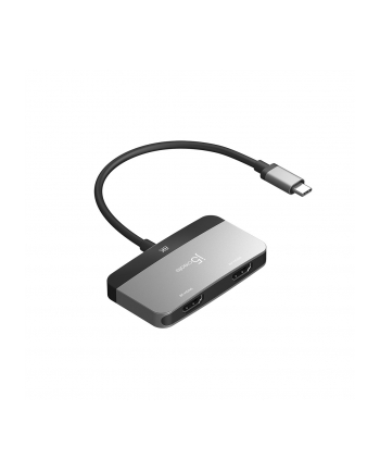 j5 create Adapter j5create 8K USB-C to Dual HDMI Display Adapter (USB-C m - 2x4K HDMI f  20cm; kolor srebrny)  JCA465-N