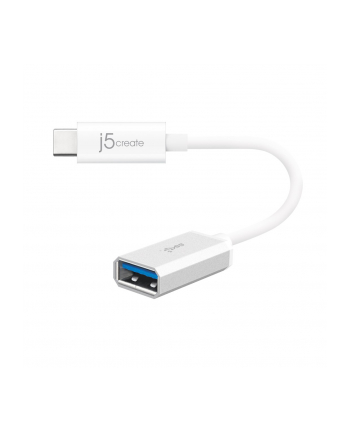 j5 create Adapter j5create USB-C 31 to Type-A Adapter (USB-C m - USB31 f 10cm; kolor biały) JUCX05-N
