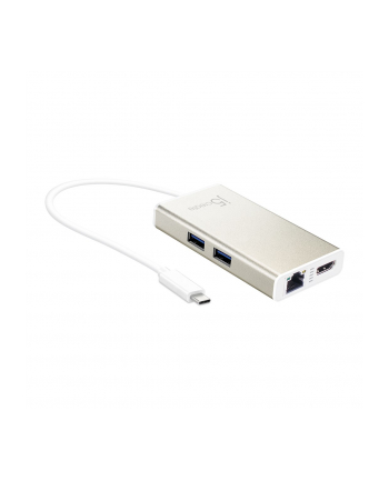 j5 create Stacja dokująca j5create USB-C Multi-Adapter - HDMI™/Ethernet/USB 31 HUB/PD 20 1x4K HDMI/2xUSB 30/1xRJ45 Gigabit; kolor biały JCA374-N