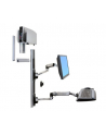 no name Ergotron LX WALLMOUNT SYSTEM W/CPU HOLD/MED SILV CPU HOLD 32IN 23-11KG - nr 1