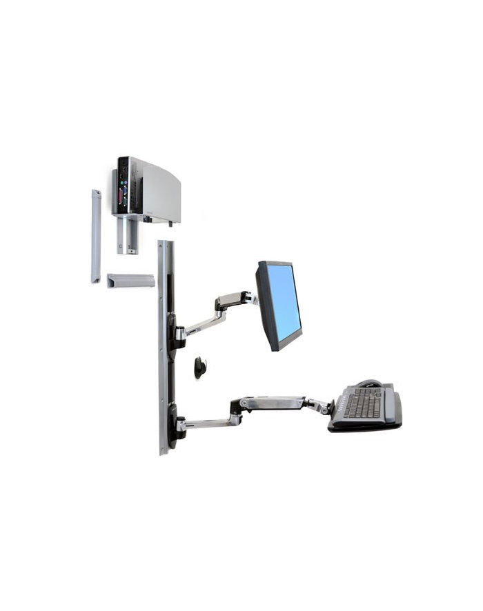 no name Ergotron LX WALLMOUNT SYSTEM W/CPU HOLD/MED SILV CPU HOLD 32IN 23-11KG główny