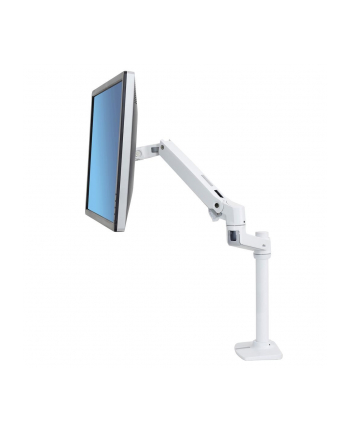 no name Ergotron LX D-ESK MOUNT LCD MONITOR ARM/TALL POLE/ BRIGHT WHITE TEXTURE