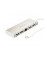 j5 create Stacja dokująca j5create USB-C Dual HDMI Multi Dock 1x4K HDMI/1xHDMI/2xUSB 30/1xUSB-C/1xRJ45 Gigabit; kolor srebrny JCD381-N - nr 1