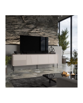 cama meble Szafka RTV ABI 4D 200x38x62 kaszmir mat nr 1