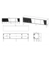 cama meble Szafka RTV ABI 4D 200x38x62 kaszmir mat - nr 4