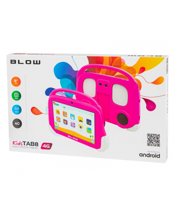 BLOW TABLET KIDSTAB8 4G 4/64GB RÓŻOWE ETUI