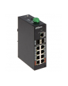 no name Dahua Swith 11-portowy przełącznik z 8 portami gigabit PoE 8x RJ45 1000M (zasilanie PoE) 2x SFP 1000M 1x RJ45 1000M PFS3211-8GT-120-V2 - nr 1