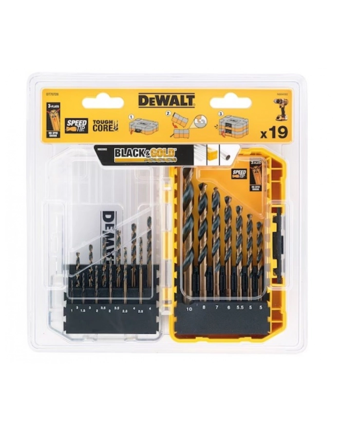 Zestaw wierteł do metalu ToughCase+ D-EWALT DT70728 główny