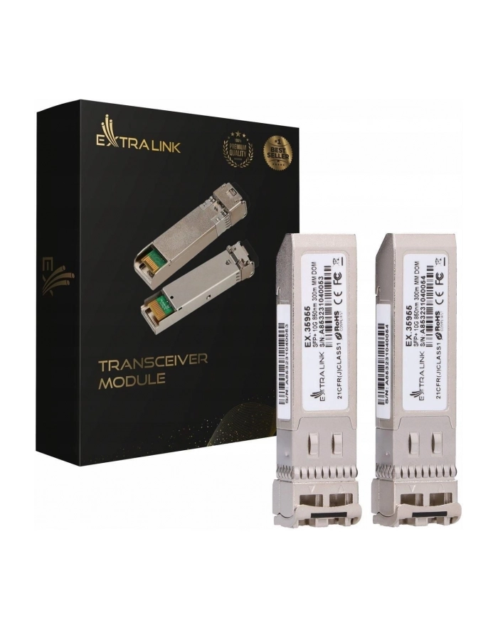 Extralink SFP+ 10G 2-pack | Moduł SFP+ główny