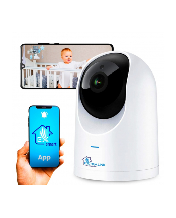 Extralink Smart Life HomeEye, Kamera IP, PTZ, Wi-Fi, 25K, 4MP, Niania