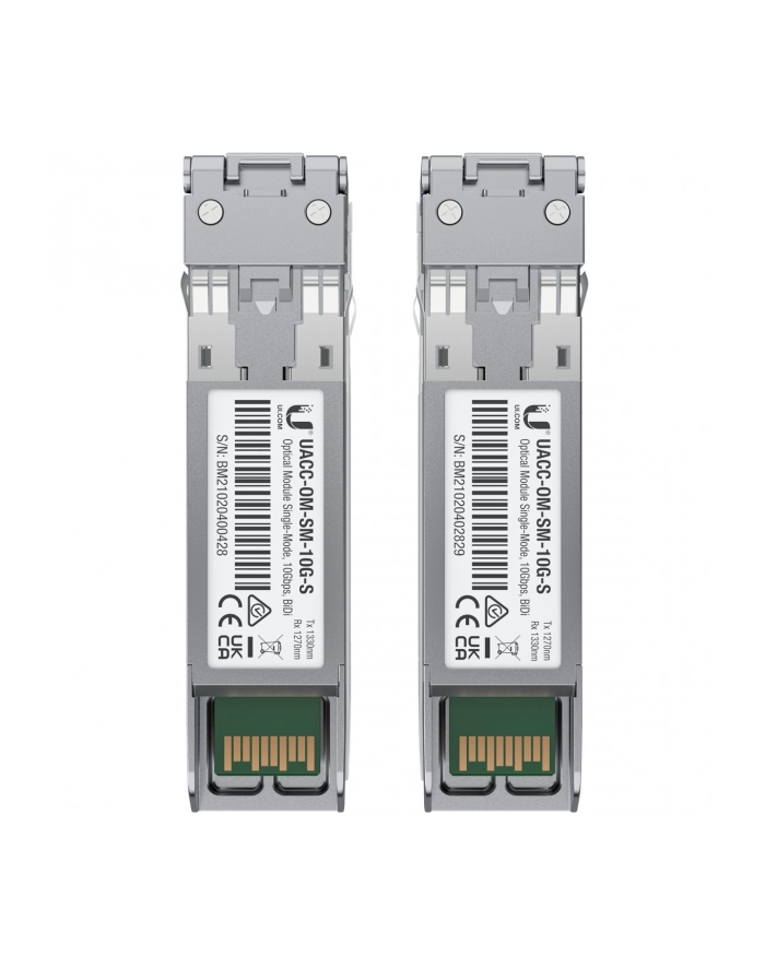 no name Ubiquiti UACC-OM-SM-10G-S-2 | Moduł SFP+ | BIDI, SM, Simplex LC, 10Gbps, 10km główny