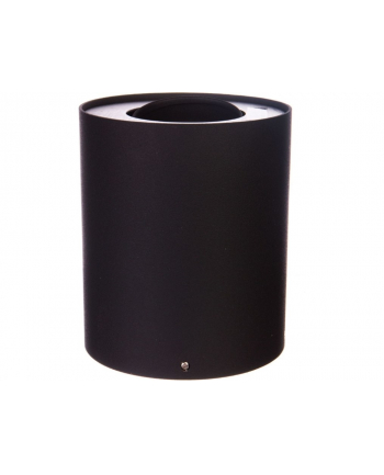 no name PILLAR CZARNY OPRAWA SUFITOWA TUBA SPOT 1X GU10/ 20W IP20 METAL