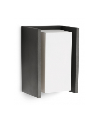 no name BRIDGE ANTRACYT OPRAWA ŚCIENNA KINKIET ELEWACYJNY 1X E27/ 42W IP44 ALUMINIUM/ TWORZYWO