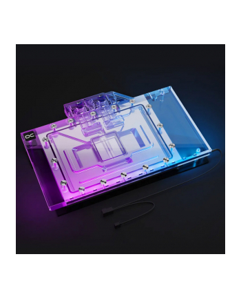 no name Alphacool Blok lodowy Aurora RTX 4090 Master V2 z płytą tylną - akryl + nikiel