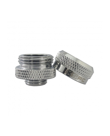 no name Złącze XSPC G1/4''; na twardą rurkę 14mm, chrom - 8 sztuk