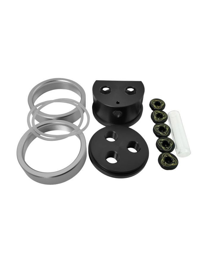 no name Singularity Computers Zbiornik Pczerwonyu 250mm - Acetyl, czarny/srebrny główny