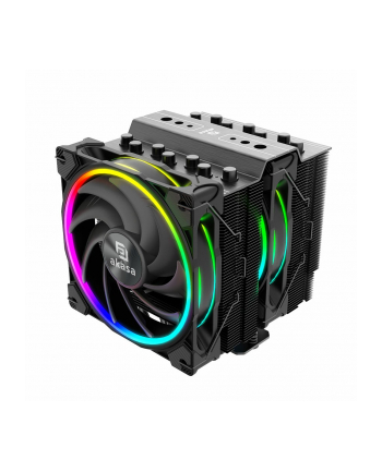 no name Akasa Soho H7 Dual Tower CPU Cooler, ARGB - 120 mm, czarny