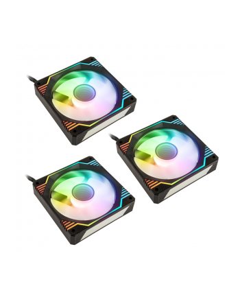 no name Kolink Umbra X 120mm ARGB High Performance PWM Wentylator Triple Pack - Czarny nr 2