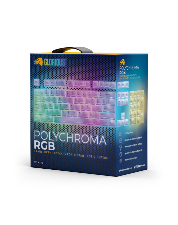 Klawisze Glorious Polychroma RGB - 115 przycisków główny