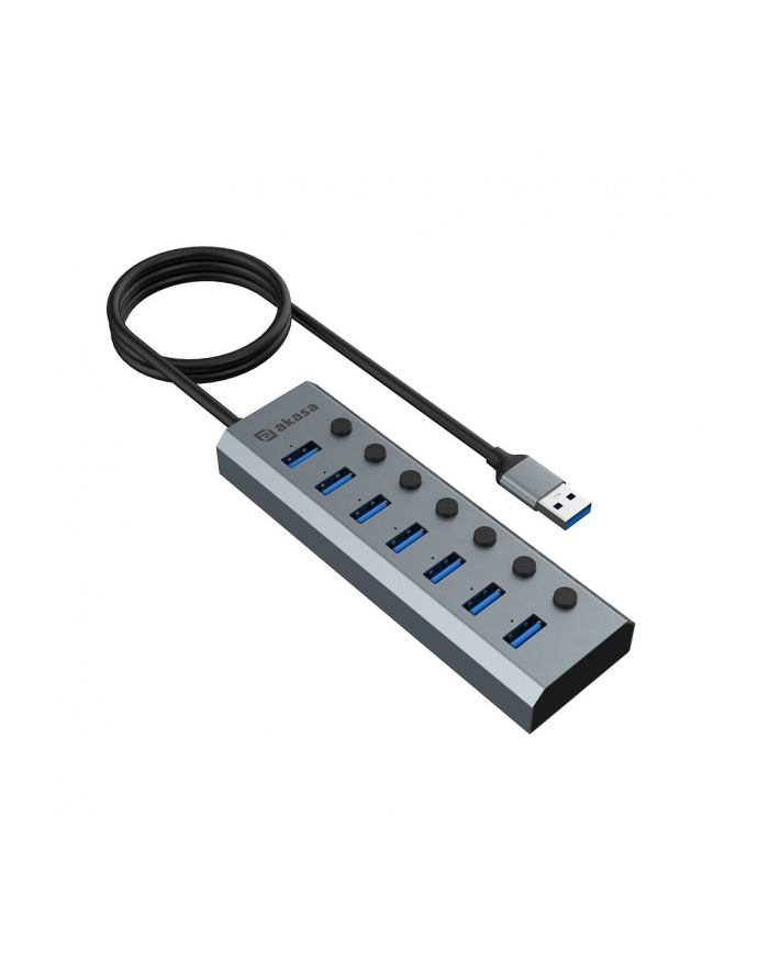 no name Akasa Connect 7 IPS - USB Hub główny