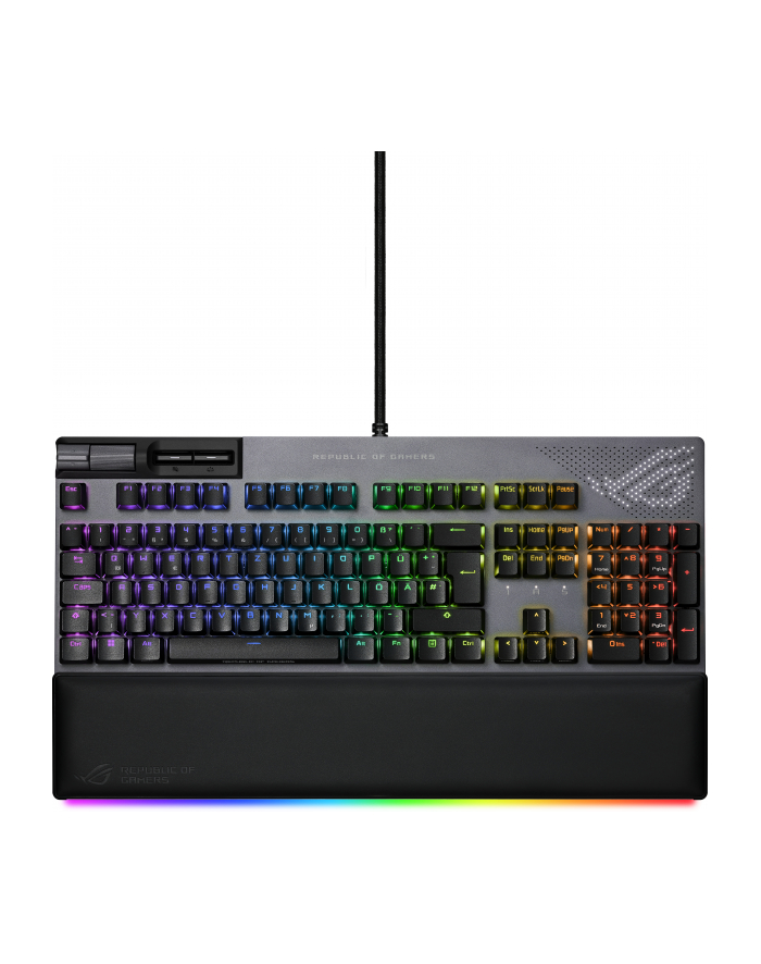 no name Klawiatura gamingowa ASUS ROG Strix Flare II Animate, PBT - ROG RX, czarna główny