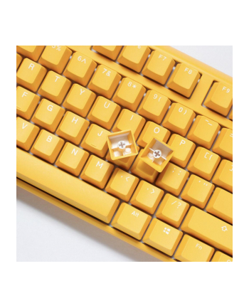 no name Klawiatura do gier Ducky One 3 Yellow, RGB LED - MX-Clear (US)