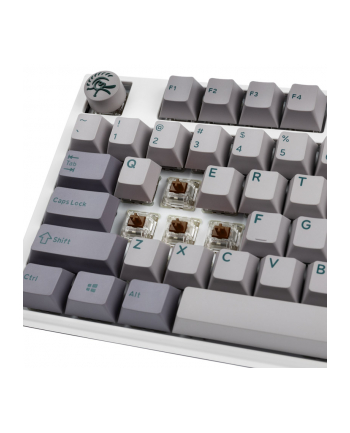 no name Klawiatura gamingowa Ducky One 3 Mist Grey z podświetleniem RGB LED – MX-Brown (US)