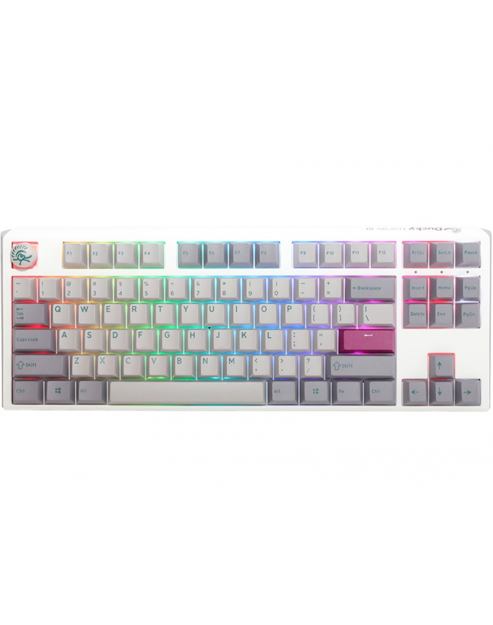 no name Klawiatura gamingowa TKL Ducky One 3 Mist Grey, RGB LED - MX-Blue (US) główny