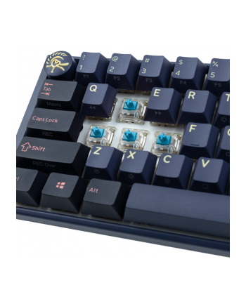 no name Klawiatura gamingowa Ducky One 3 Cosmic Blue Mini, RGB LED - MX-Blue (US) nr 1