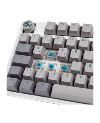 no name Klawiatura Gamingowa Ducky One 3 Mist Grey RGB LED - MX-Blue