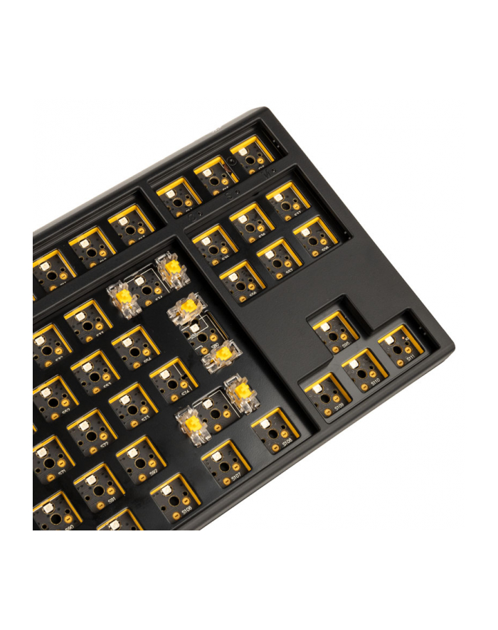 no name Ducky One 3 barebone z możliwością wymiany podczas pracy, TKL - Układ ISO główny