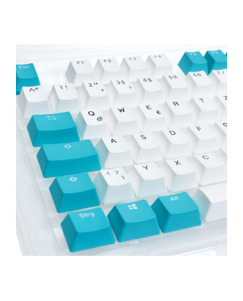 no name Zestaw nasadek Ducky, PBT, ISO (EN) - biały/niebieski nr 1