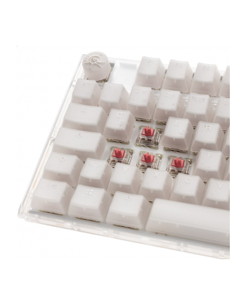 no name Klawiatura Gamingowa Ducky One 3 Aura Biała TKL, RGB LED - MX-Silent-Red