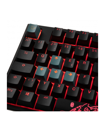 Klawiatura gamingowa Ducky One 2 TKL PBT, MX-Speed-Silver, RGB LED - czarna układ niemiecki
