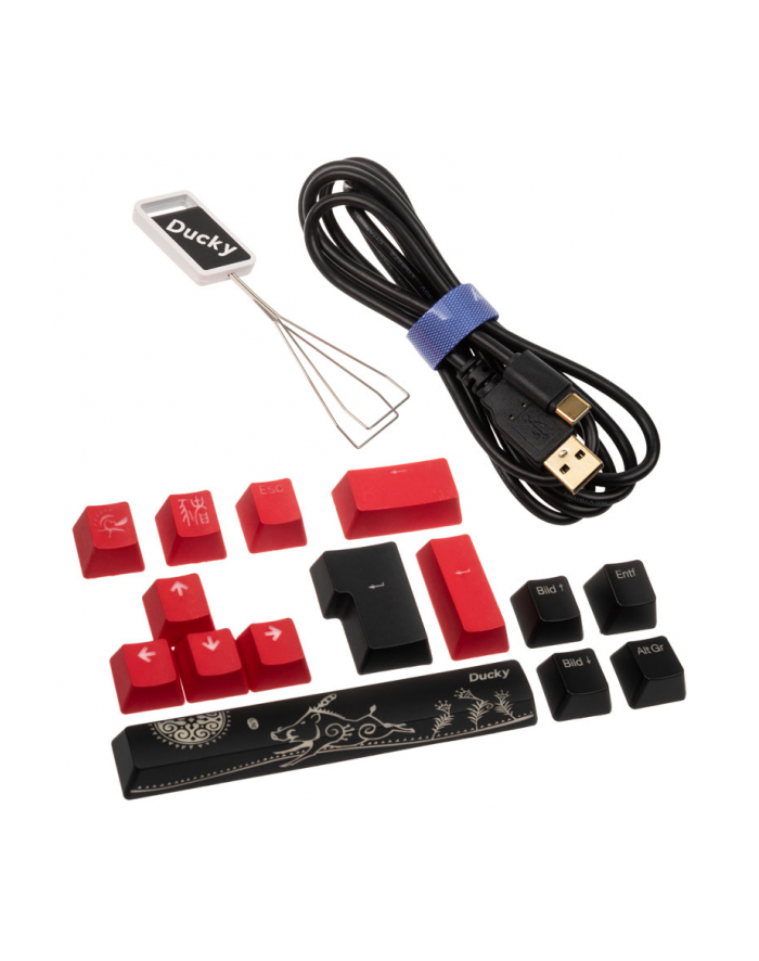 no name Klawiatura Gamingowa Ducky One 2 SF, MX-Black, RGB LED - czarna - UKŁAD NIEMIECKI główny