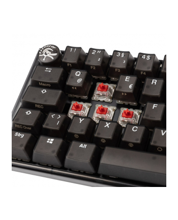 no name Ducky One 3 Aura Black Mini Klawiatura Gamingowa, RGB LED - MX-Red