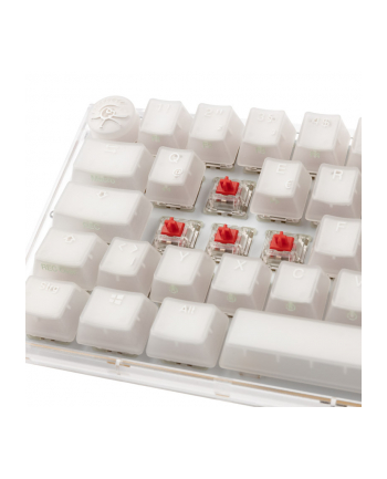 no name Ducky One 3 Aura Biała Mini Klawiatura Gamingowa, RGB LED - MX-Red