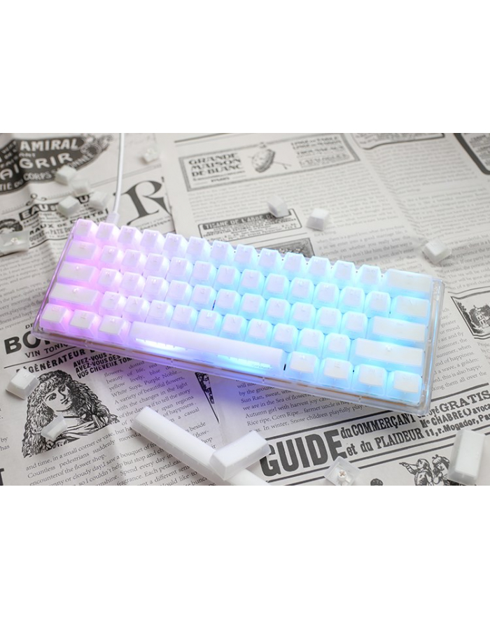 no name Ducky One 3 Aura Biała Mini Klawiatura Gamingowa, RGB LED - MX-Silent-Red główny